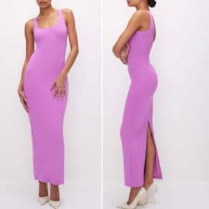 Good American Modern Tank Maxi Dress in the color Lilac Pink Size XL